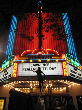 Ferlinghetti Day marquee