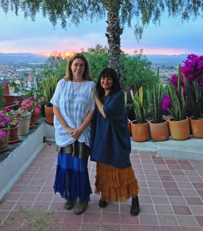 Sandra Cisneros and Nancy Traugott by Phil Traugott